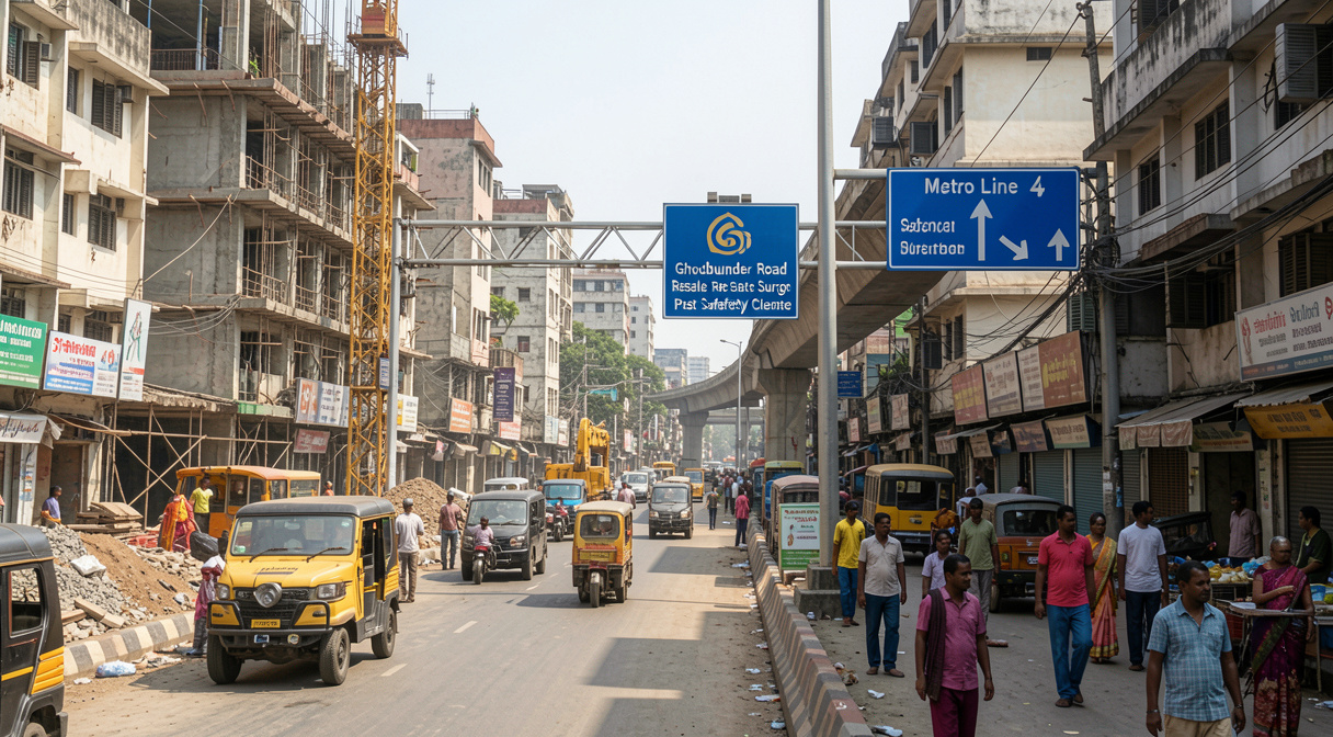 Ghodbunder Road Sees Resale Rate Surge Post Metro Safety Clearance