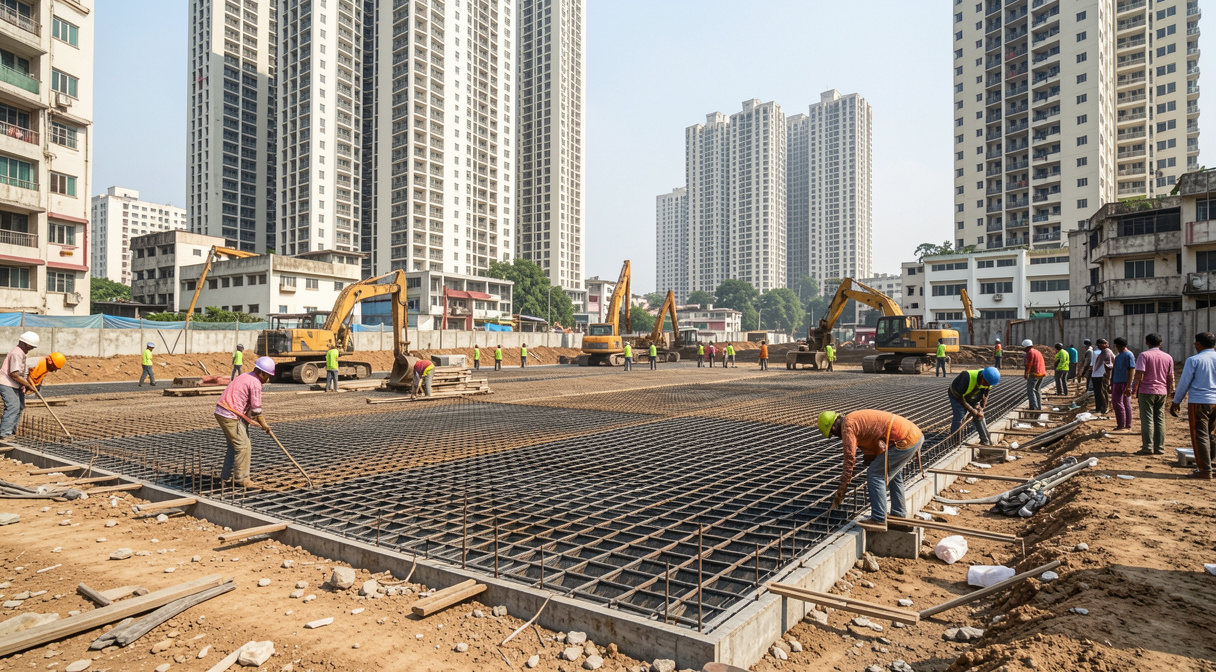 HCBS Twin Horizon Sets Speed Record in Mumbai Tower Foundation