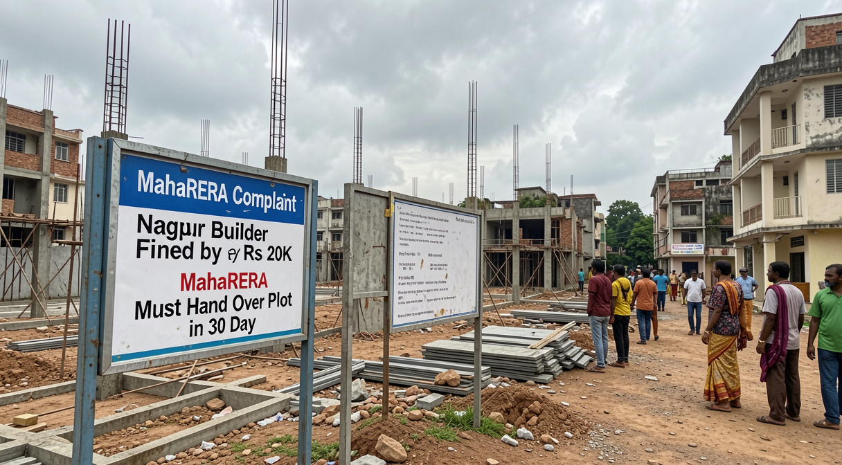 Nagpur Builder Fined Rs 20K by MahaRERA, Must Hand Over Plot in 30 Days