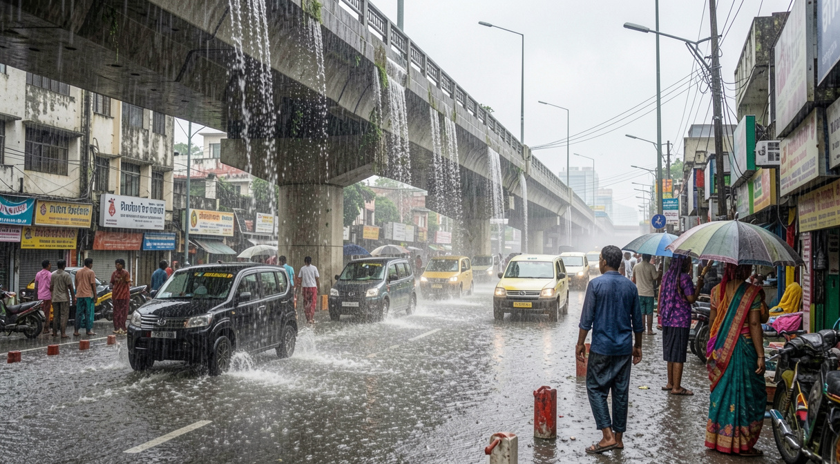 Nagpur Flyovers Leak During Monsoon, Raising Quality Concerns