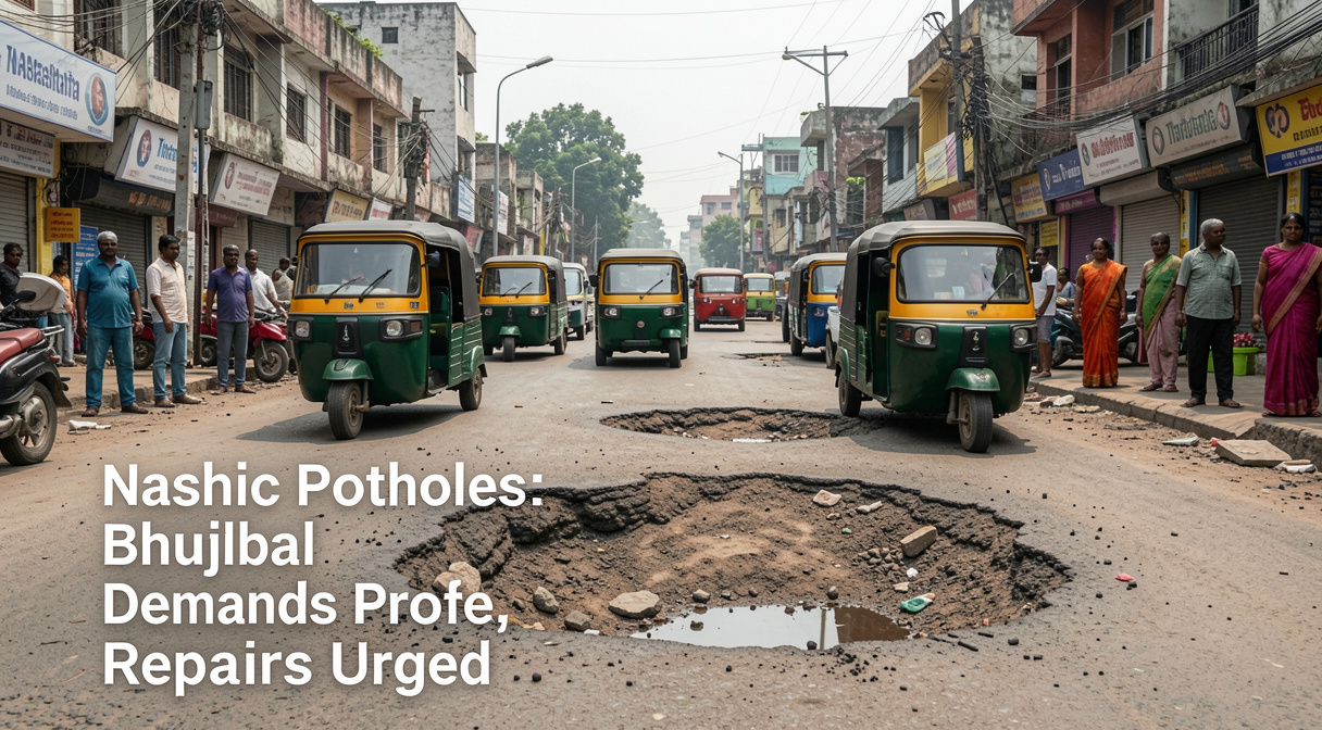 Nashik Potholes: Bhujbal Demands Probe, Repairs Urged