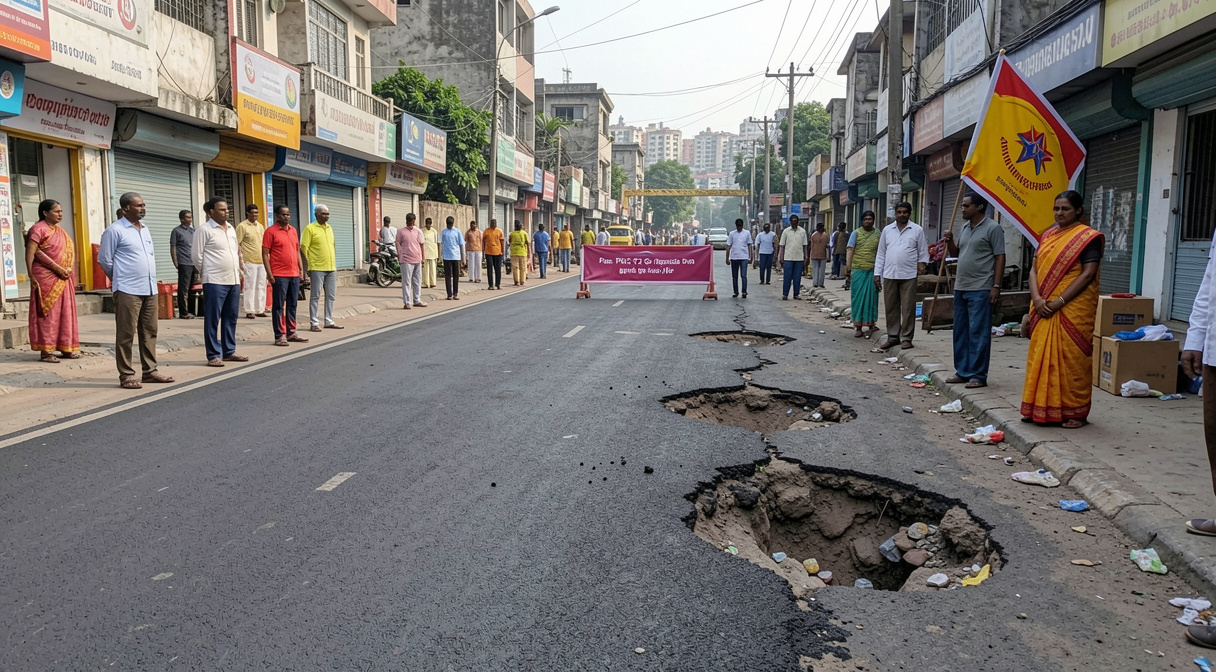 Pune: PMC's ₹2 Cr Road Repair Drive Before Amit Shah Visit Sparks VIP Politics