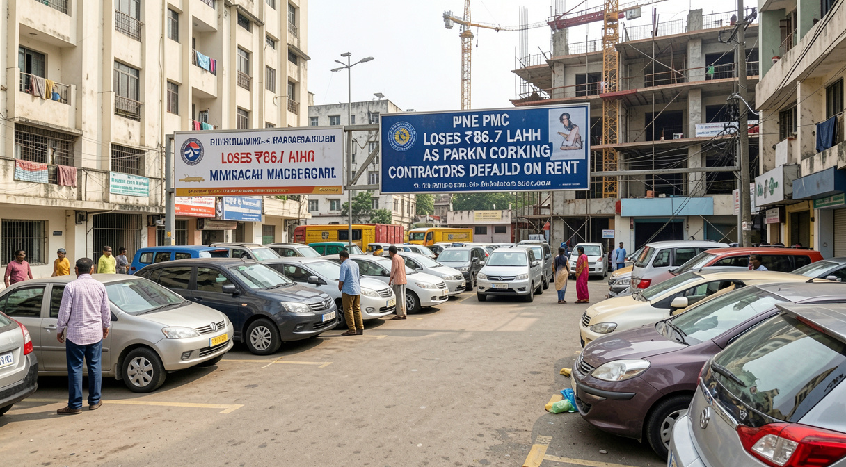 Pune PMC Loses ₹86.7 Lakh as Parking Contractors Default on Rent