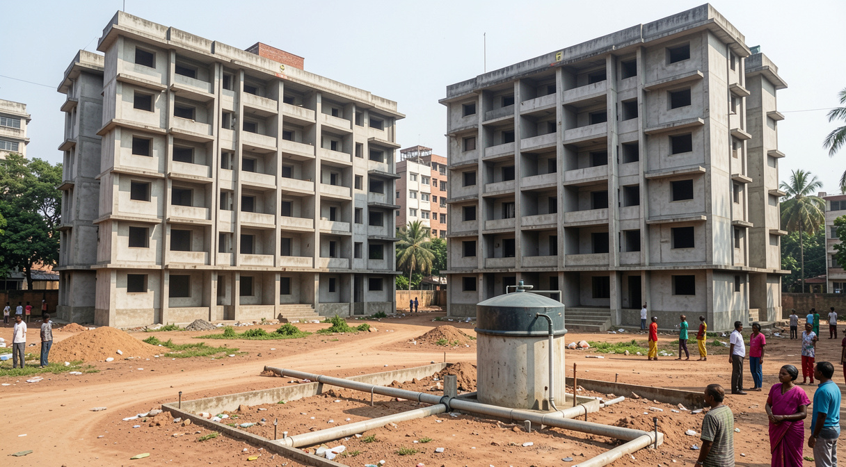 Thiruvananthapuram Housing Project Stuck, Awaits Water Line for OC