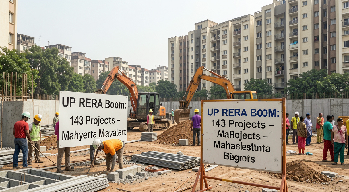 UP RERA Boom: 143 Projects – Maharashtra Buyers Alert